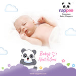 Sleeping baby with Nappee Premium Baby Diapers – Baby's Next Mom