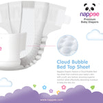 Cloud Bubble Bed top sheet of Nappee Premium Baby Diapers