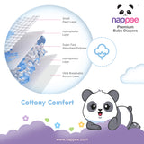 Cottony comfort layers of Nappee Premium Baby Diapers