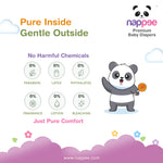 Nappee Premium Baby Diapers highlighting no harmful chemicals
