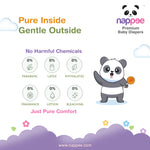 Nappee Premium Baby Diapers highlighting no harmful chemicals