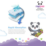 Rapid absorption technology in Nappee Premium Baby Diapers
