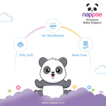 Soft and breathable comfort features of Nappee Premium Baby Diapers