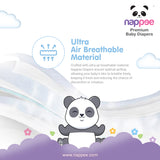 Ultra air breathable material in Nappee Premium Baby Diapers
